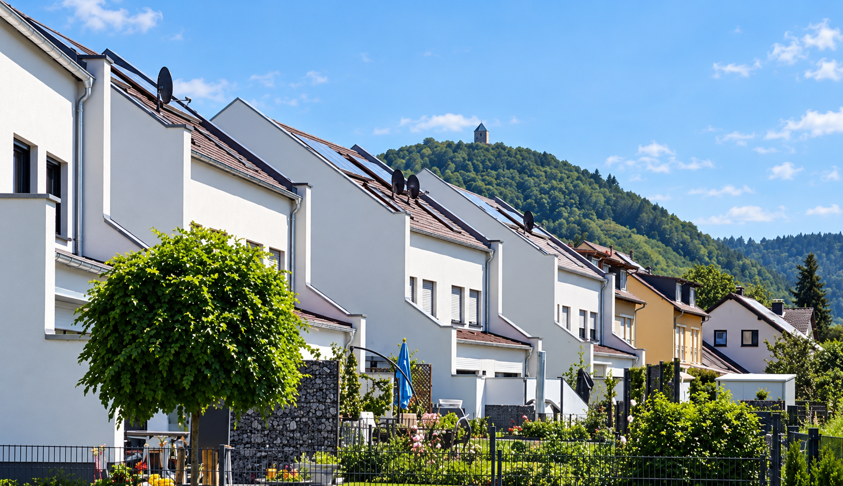 Realisierte SABO-Häuser in Heppenheim – bildoptimierte Aufnahme